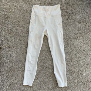 Fabletics Pure luxe cream leggings